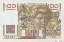 100 Francs JEUNE PAYSAN FRANKREICH  1950 F.28.26 fST