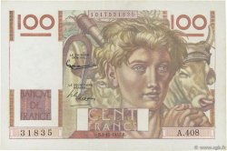 100 Francs JEUNE PAYSAN FRANCE  1951 F.28.30 SUP
