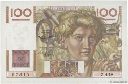100 Francs JEUNE PAYSAN FRANKREICH  1952 F.28.32 VZ