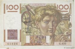 100 Francs JEUNE PAYSAN FRANCE  1952 F.28.32 TTB+