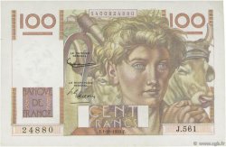 100 Francs JEUNE PAYSAN FRANCE  1953 F.28.39