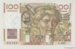 100 Francs JEUNE PAYSAN FRANCE  1954 F.28.43 SPL