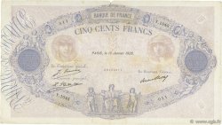 500 Francs BLEU ET ROSE FRANCE  1928 F.30.31 TB