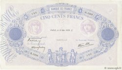 500 Francs BLEU ET ROSE modifié FRANCIA  1939 F.31.32