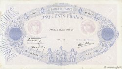 500 Francs BLEU ET ROSE modifié FRANCE  1939 F.31.35 pr.TTB