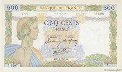 500 Francs LA PAIX FRANCE  1941 F.32.14 SUP