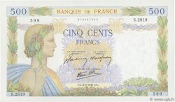 500 Francs LA PAIX FRANCE  1941 F.32.16 SUP