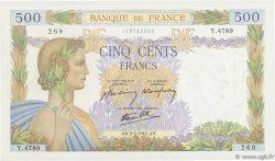 500 Francs LA PAIX FRANCE  1942 F.32.30 SPL