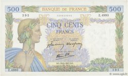 500 Francs LA PAIX FRANCE  1942 F.32.31 pr.SPL