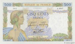 500 Francs LA PAIX FRANCE  1942 F.32.41 SPL