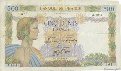 500 Francs LA PAIX FRANCE  1943 F.32.45