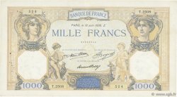 1000 Francs CÉRÈS ET MERCURE FRANKREICH  1936 F.37.09