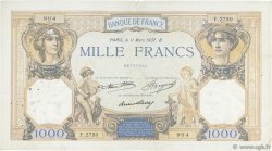 1000 Francs CÉRÈS ET MERCURE FRANKREICH  1937 F.37.10 S