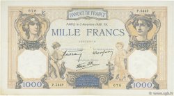 1000 Francs CÉRÈS ET MERCURE type modifié FRANCE  1938 F.38.32 TTB