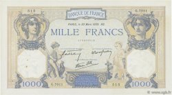 1000 Francs CÉRÈS ET MERCURE type modifié FRANCIA  1939 F.38.35