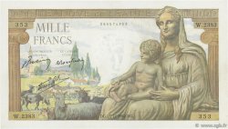 1000 Francs DÉESSE DÉMÉTER FRANCE  1942 F.40.14 SUP