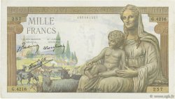 1000 Francs DÉESSE DÉMÉTER FRANCE  1943 F.40.19 TTB