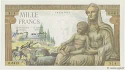1000 Francs DÉESSE DÉMÉTER FRANCE  1943 F.40.27 NEUF