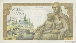 1000 Francs DÉESSE DÉMÉTER FRANCE  1943 F.40.40 TTB+