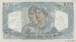 1000 Francs MINERVE ET HERCULE FRANKREICH  1945 F.41.07 fVZ