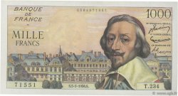 1000 Francs RICHELIEU FRANCE  1956 F.42.18 SUP+