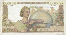10000 Francs GÉNIE FRANÇAIS FRANCE  1954 F.50.70 TB+