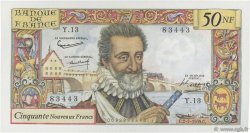 50 Nouveaux Francs HENRI IV FRANCE  1959 F.58.02 SUP à SPL