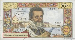 50 Nouveaux Francs HENRI IV FRANCE  1959 F.58.02 TTB