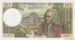 10 Francs VOLTAIRE FRANCE  1973 F.62.61 SUP
