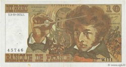 10 Francs BERLIOZ FRANCE  1974 F.63.07b pr.TTB