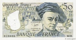 50 Francs QUENTIN DE LA TOUR FRANCIA  1984 F.67.10 MBC