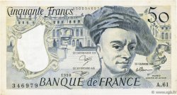 50 Francs QUENTIN DE LA TOUR FRANCE  1990 F.67.16 TTB