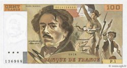 100 Francs DELACROIX FRANCE  1978 F.68.01 TTB+