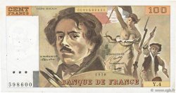 100 Francs DELACROIX modifié FRANCE  1978 F.69.01c