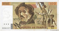 100 Francs DELACROIX modifié FRANKREICH  1978 F.69.01d