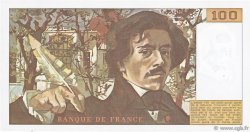 100 Francs DELACROIX modifié FRANCE  1980 F.69.04a XF-