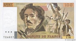 100 Francs DELACROIX modifié FRANCE  1980 F.69.04a