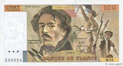100 Francs DELACROIX modifié FRANCE  1981 F.69.05