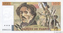 100 Francs DELACROIX modifié FRANCE  1982 F.69.06 TTB+