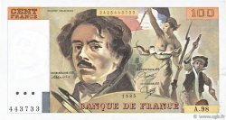 100 Francs DELACROIX modifié FRANCE  1985 F.69.09