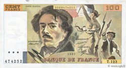 100 Francs DELACROIX modifié FRANCE  1987 F.69.11 pr.TTB