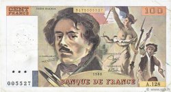 100 Francs DELACROIX modifié FRANCE  1988 F.69.12 TB