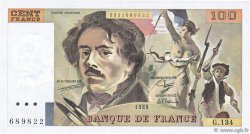 100 Francs DELACROIX modifié FRANCE  1989 F.69.13a SPL