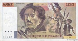 100 Francs DELACROIX imprimé en continu FRANCE  1990 F.69bis.02b pr.TTB