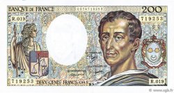 200 Francs MONTESQUIEU FRANCIA  1983 F.70.03 MBC