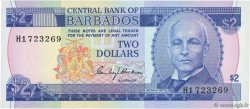 2 Dollars BARBADOS  1980 P.30a
