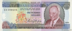 100 Dollars BARBADOS  1986 P.35B q.FDC