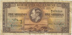 5 Shillings BERMUDES  1937 P.08b TB