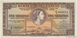 5 Shillings BERMUDAS  1957 P.18b fST+