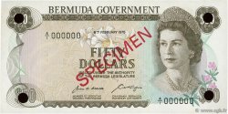 50 Dollars Spécimen BERMUDA  1970 P.27s FDC